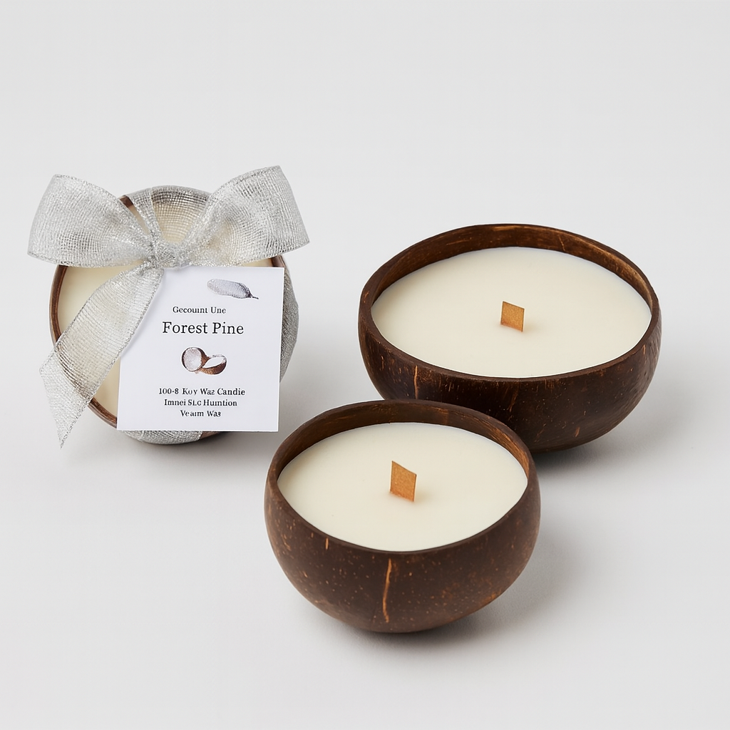 Signature Coconut Bark Candles - Pina Colada