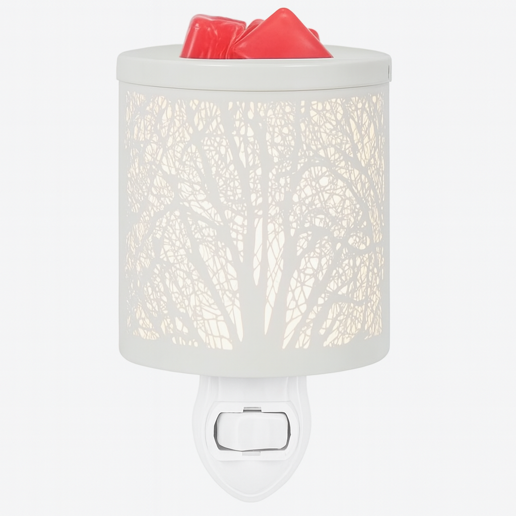 White Tree Silhouette Wax Warmer