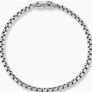 David Yurman Box Chain Bracelet Sterling Silver, 3.6mm