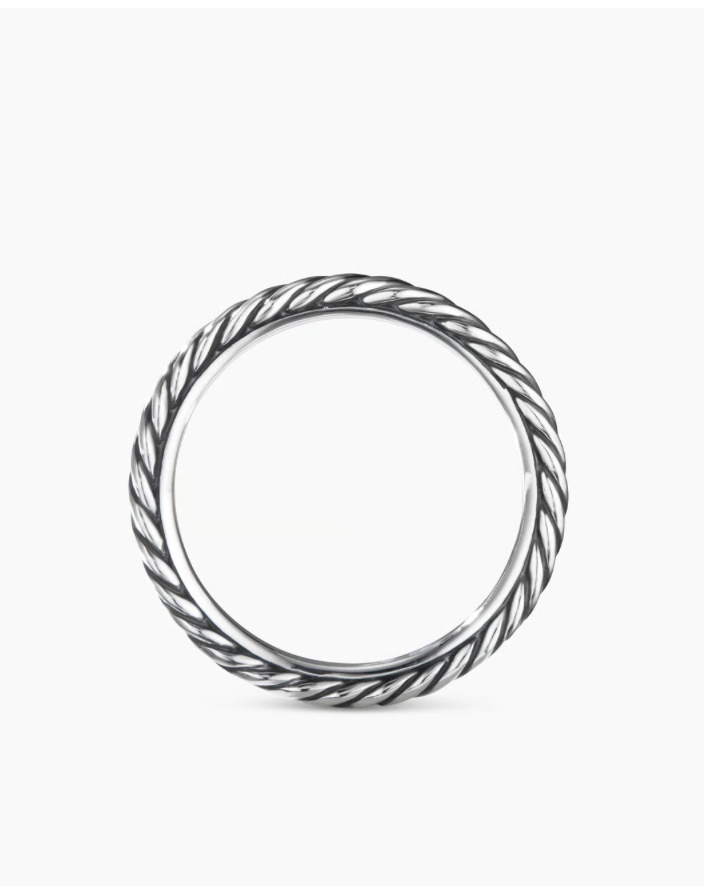 David Yurman Cable Collectibles Stack Ring Sterling Silver, 3mm